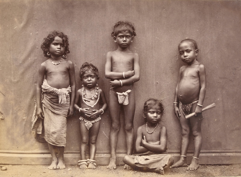เด็กๆ ชาวทมิฬ ถ่ายเมื่อปี 1886