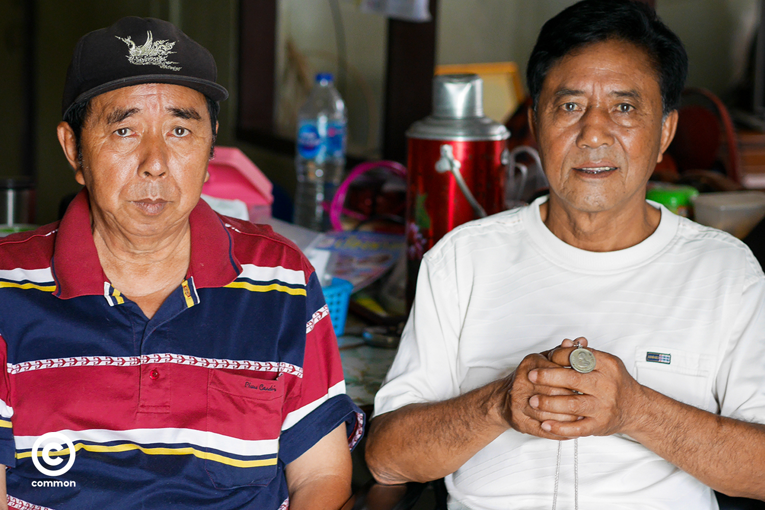 พ่อหลวงซาเจ๊ะ (ขวา) และ น้องชาย อาบอซาเคอะ (ซ้าย)