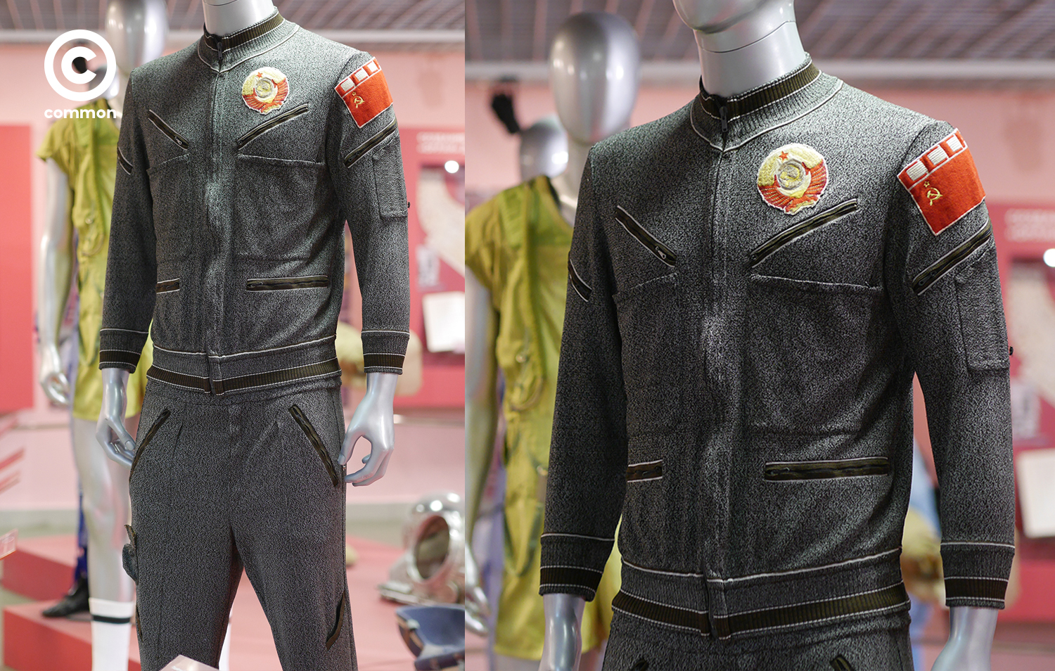 Flight suit ของ V.N. Kubasov ใช้ในภาระกิจร่วม อพอลโล-โซยุส (Apollo-Soyuz Test Project) บนยานอวกาศโซยุส 19 (Soyuz-19) ระหว่าง 15-21 ก.ค. 1975