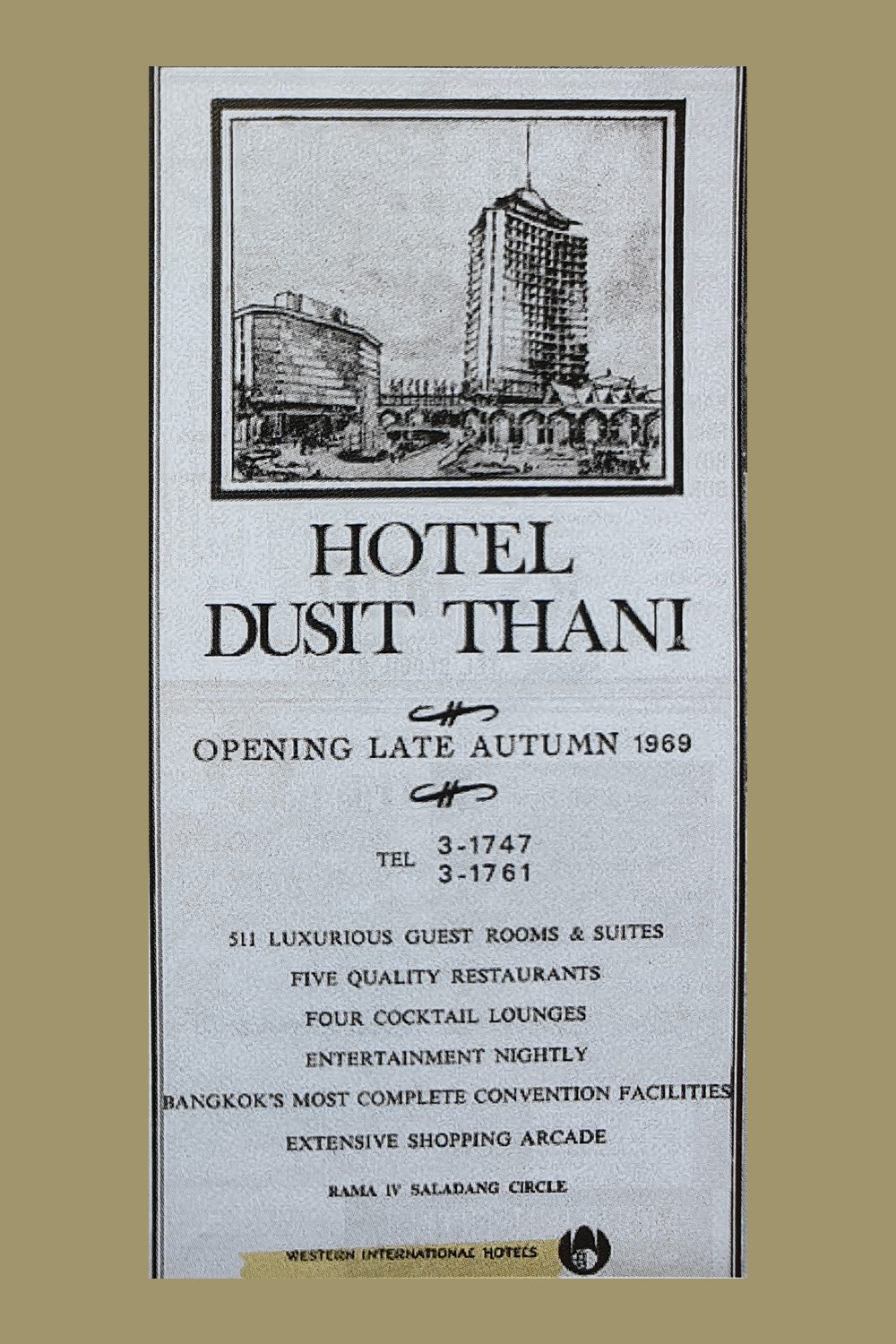ดุสิตธานี Dusit Thani Hotel Bangkok