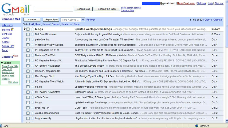 gmail 15th anniversary