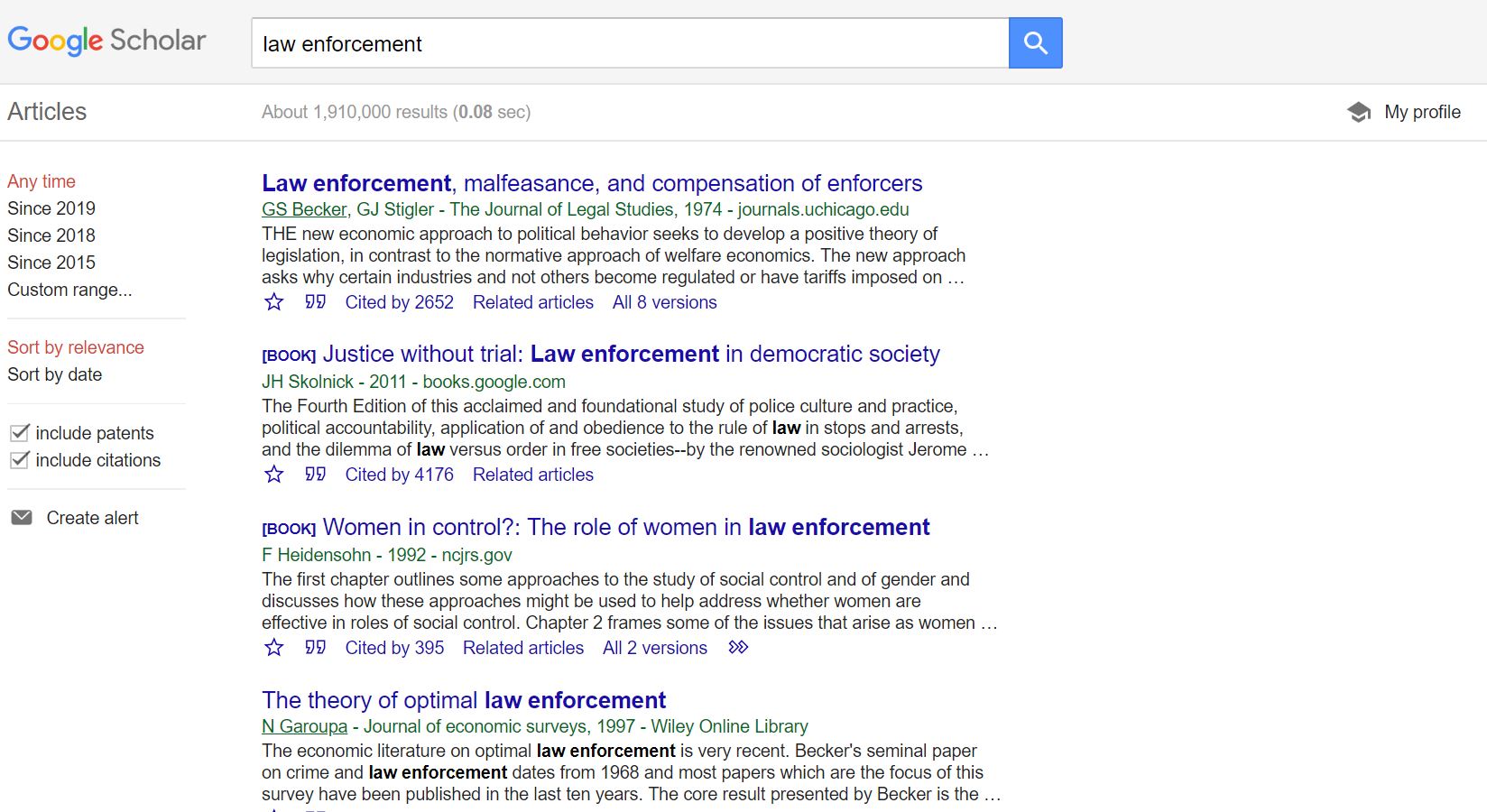 google scholar product service