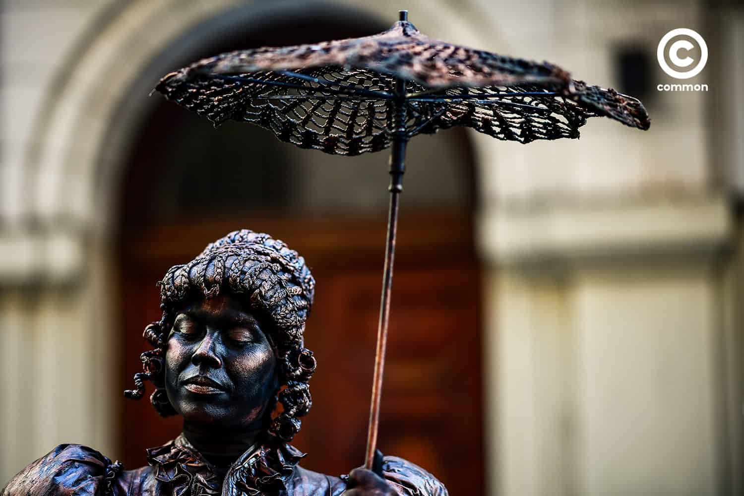 living statue รูปปั้น รูปปั้นคนเป็น รูปปั้น ขยับได้ มีชีวิต ศิลปิน ข้างถนน การแสดง บัวโนสไอเรส