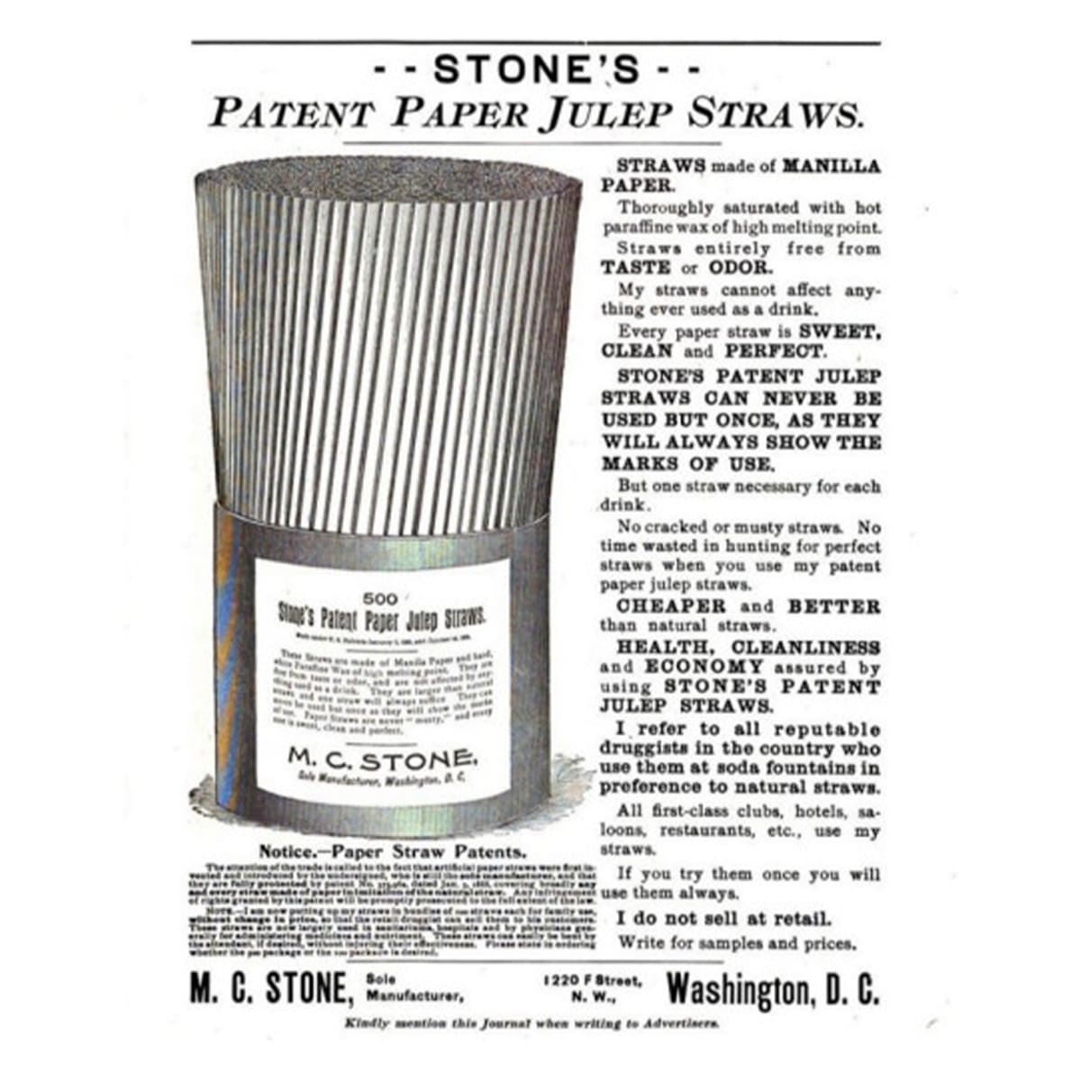 plastic straw
